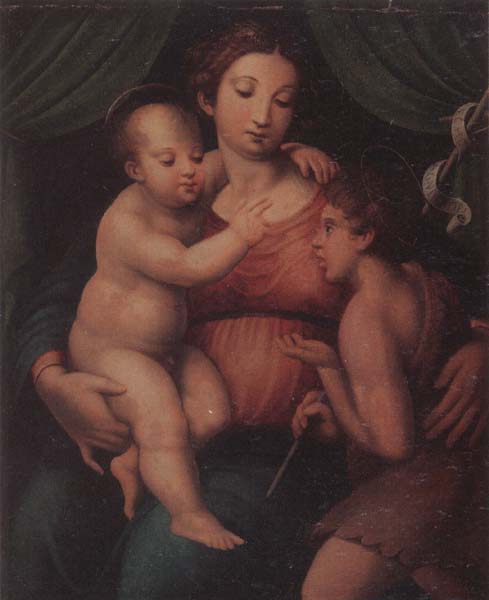The Madonna and child with the infant saint john the baptist